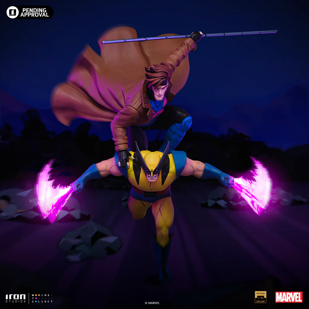 Statue Gambit and Wolverine  XMen '97  Art Scale 1/10  Iron Studios - Image 10