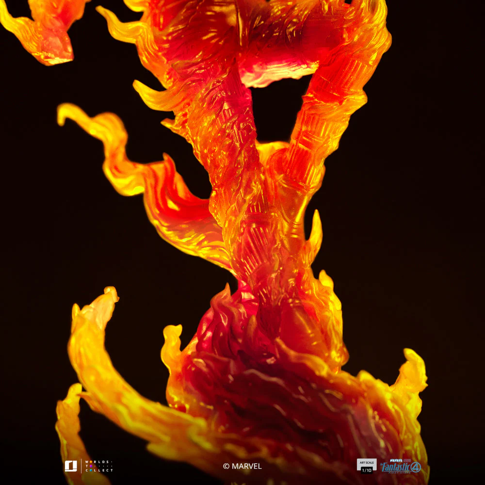 Statue Human Torch - The Fantastic Four: First Steps - Art Scale 1/10 - Iron Studios - Image 9