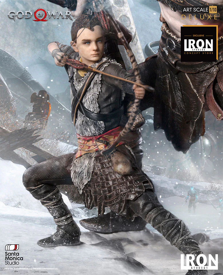 Statue Kratos and Atreus Deluxe - God of War - Art Scale 1/10 - Iron Studios - Image 6