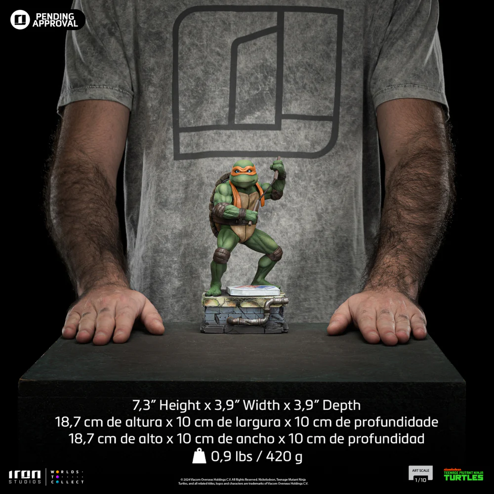 Statue Michelangelo  TMNT Movie  Art Scale 1/10  Iron Studios - Image 13